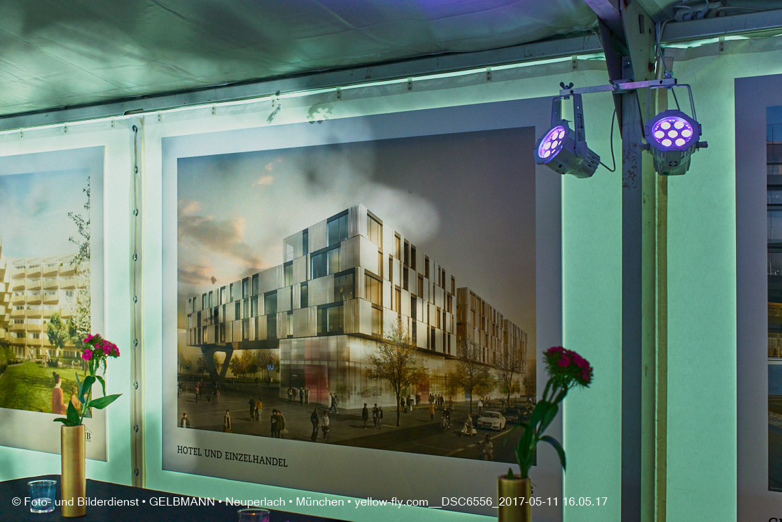 11. Mai 2017 - Grundsteinlegung für die LOGE und dem Kulturquadrat in Neuperlach